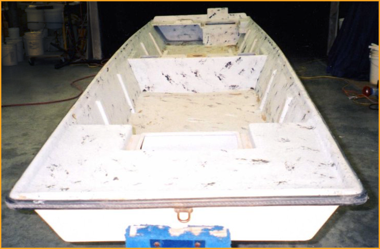 Long John Boat to be lined with GatorHyde polyurea